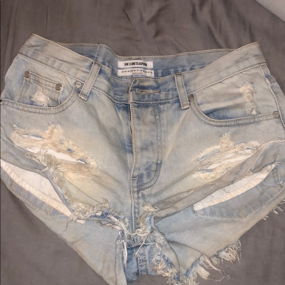 ONE TEASPOON DENIM SHORTS